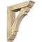 Ekena Millwork Olympic Traditional Rough Sawn Bracket w/ Offset Brace, Douglas Fir, 6"W x 24"D x 28"H BKT0604X24X28OLY01RDF - alternate 1